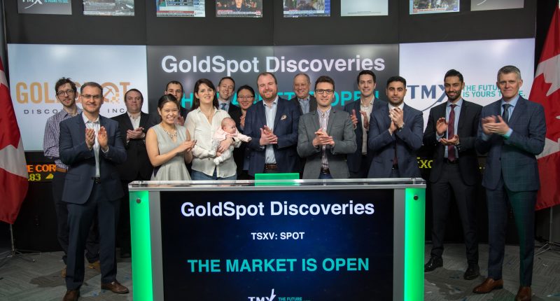 GoldSpot Discoveries - CEO and Director, Vincent Dubé-Bourgeois (5th from right).