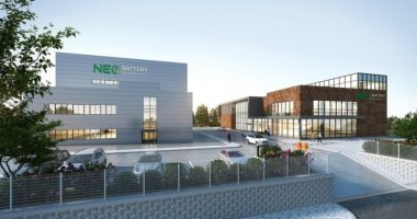 NEO Battery Materials - Representation of the company's forthcoming production plant in South Korea.