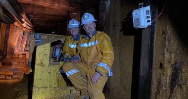 Bunker Hill Mining - President & CEO, Sam Ash (right) with geologist and wife, Sarah Ash (left) at the Bunker Hill mine